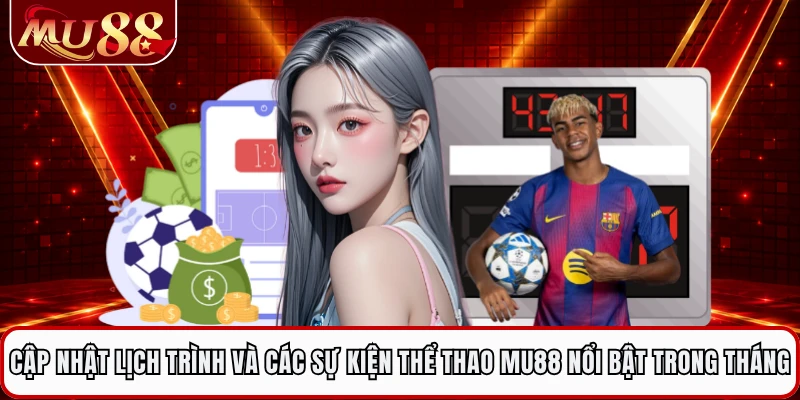 Cập nhật lịch trình và các sự kiện thể thao MU88 nổi bật trong tháng